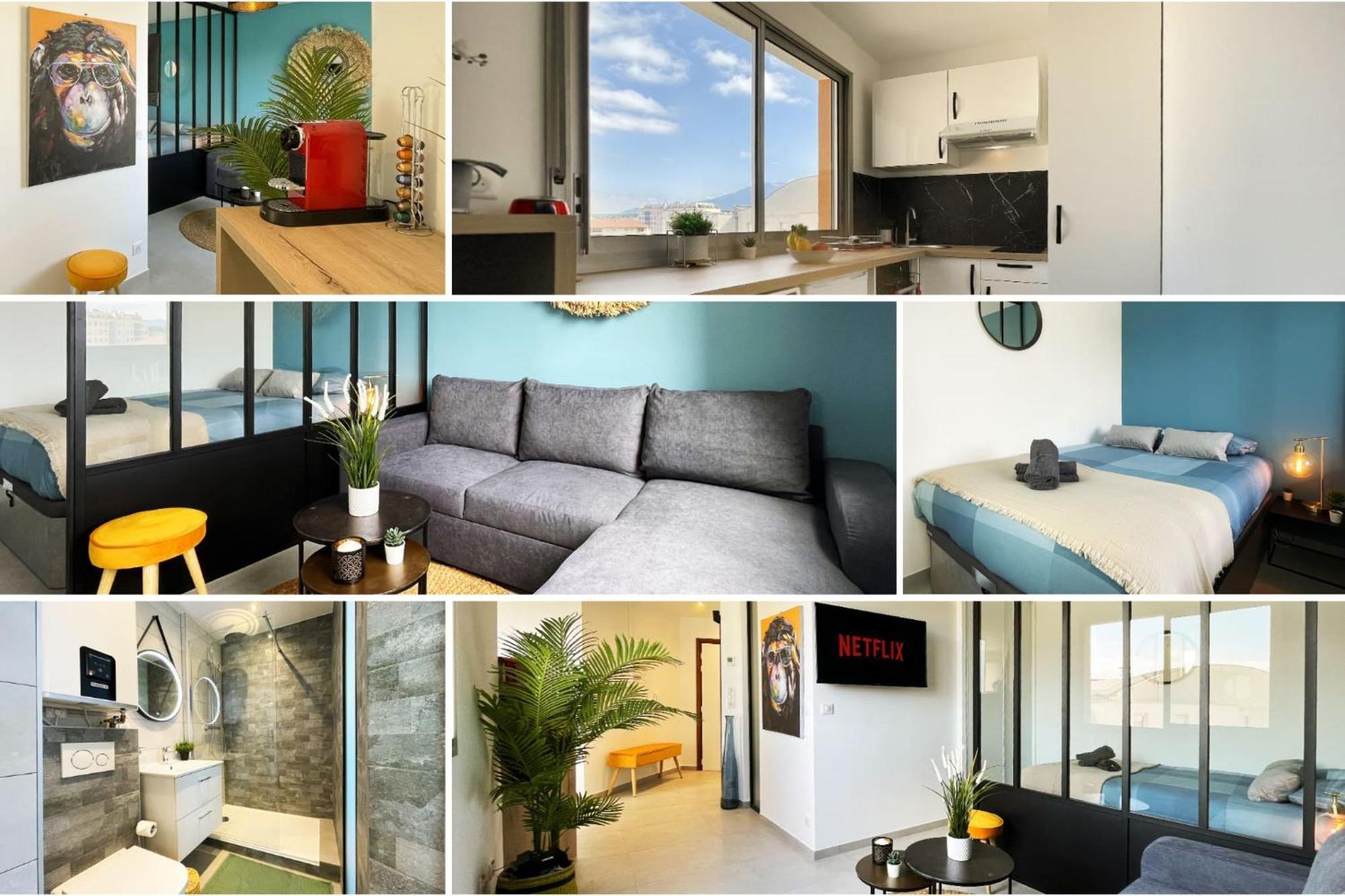 Homey Superchill - Appartement Moderne Et Tout Equipe - Netflix Et Wifi Inclus - Situe En Hyper-Centre - Proche Geneve Annemasse Exteriör bild